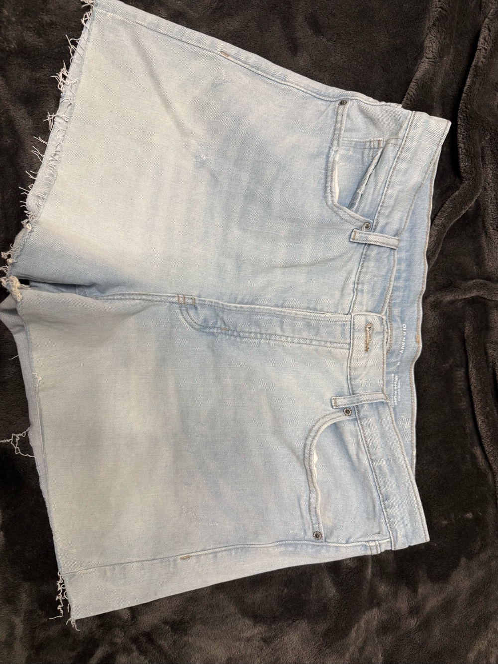 Old Navy Light Blue Frayed Hem Denim Shorts